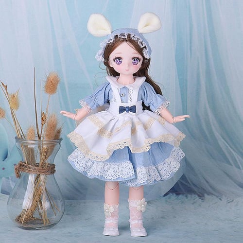 30cm Two dimensional Cartoon Face Cute Baby Barbie Doll Girl Children s Princess Toy Simulation Doll buy 30cm Two dimensional Cartoon Face Cute Baby