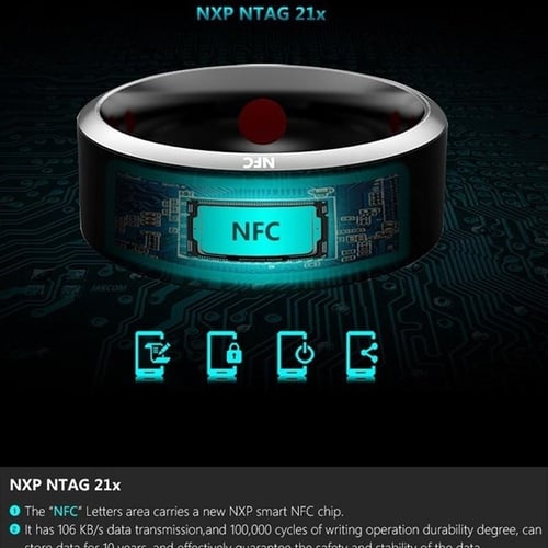 Multifunctional Waterproof Smart Ring Wearing Finger NFC Smart