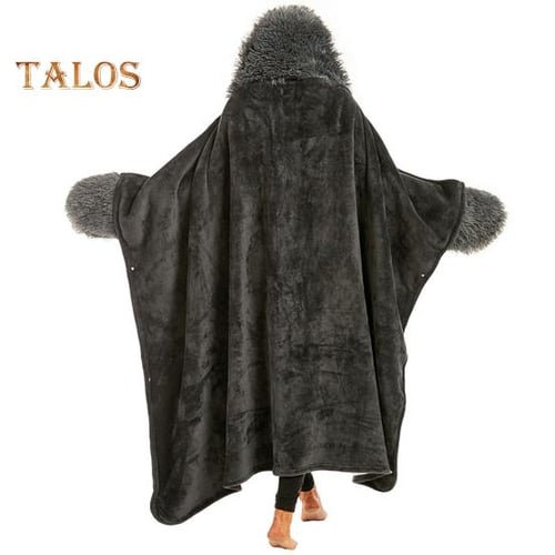 Hooded sloth blanket store