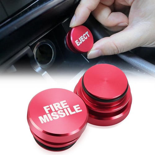 Fire Missile Eject Button Car Cigarette Lighter Cover for Ford Focus