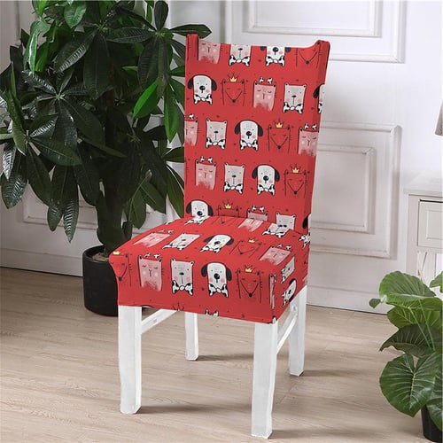 Animal print dining online chair covers