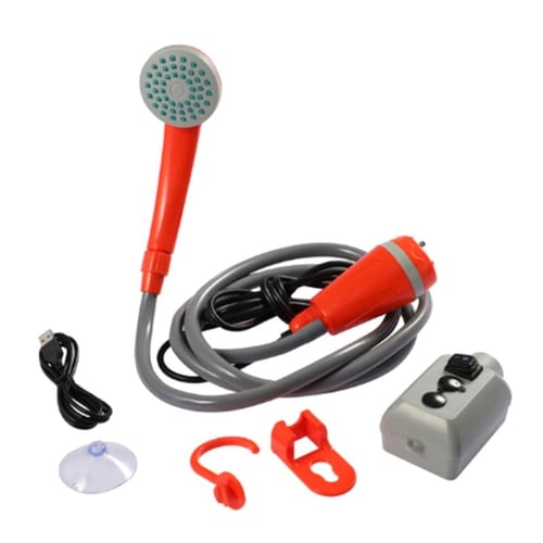 Portable Outdoor Shower, 2000mAh Battery Powered Shower Pump for Hiking