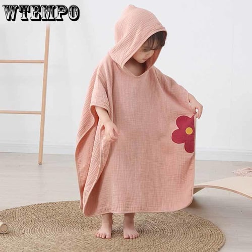 Children's hooded towels for swimming hot sale