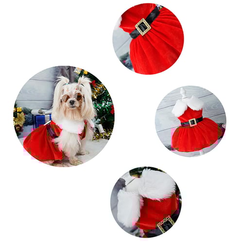 Small dog christmas dresses deals