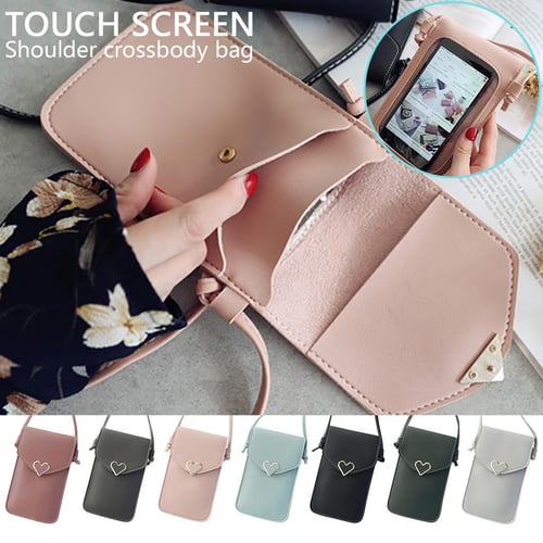 Touchable leather change bag sales