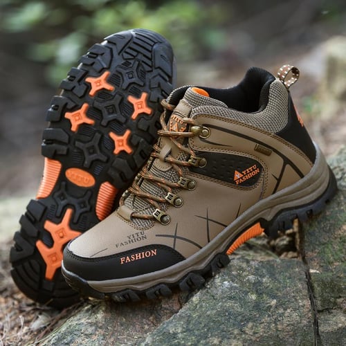 Men s Hiking Climbing Shoes Professional Waterproof Hiking Boots Large Size Shoes Non slip Snow Boots buy Men s Hiking Climbing Shoes Professional