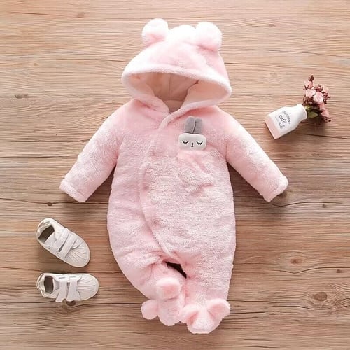 Baby girl fleece jumpsuit best sale