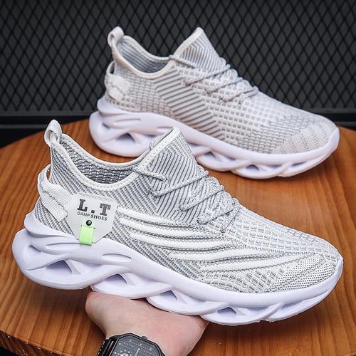 Large Men s Shoes Summer Breathable Flying Weave Sports Casual