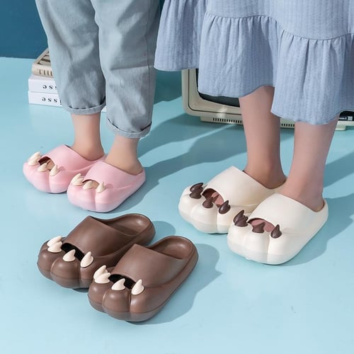 Children s Slippers Cute Cartoon Bear Claw Beach Sandals Fashion