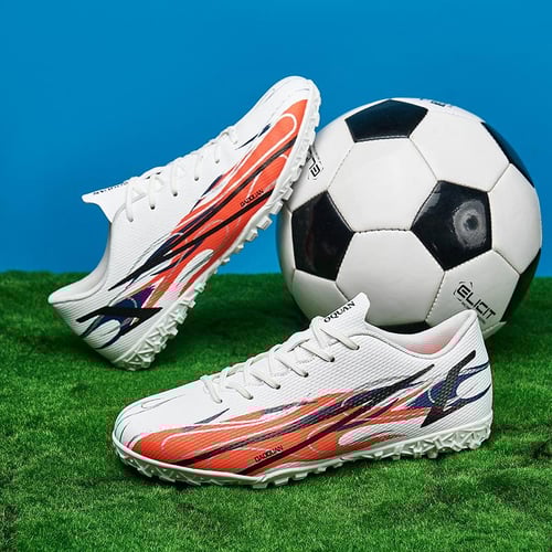 Unisex Short Spike TF Rubber Football Shoes for Boys and Girls Artificial Grass Practical Training Football Boots buy Unisex Short Spike TF Rubber