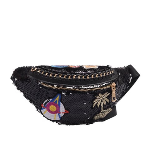 Sagit 2019 Chest Bag Woman New Gradient Color Sequins Package