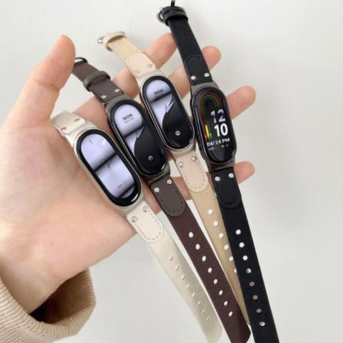 Original Braided Wristbands Strap For Xiaomi Mi Band 8 NFC Leather