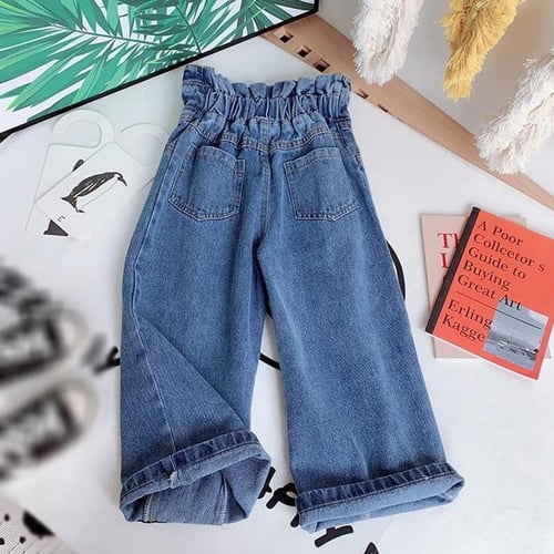 Girls Wide leg Pants Autumn Clothes Baby Foreign Style Straight