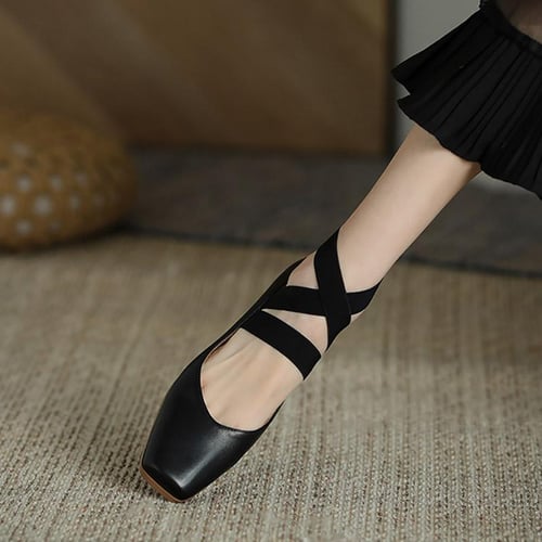 Gladiator ballet flats store