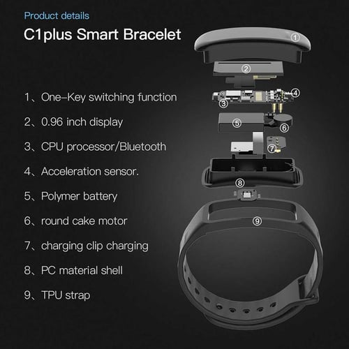C1 smart hotsell bracelet app