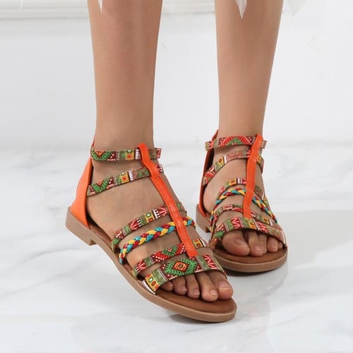 Summer splicing flat sandals discount