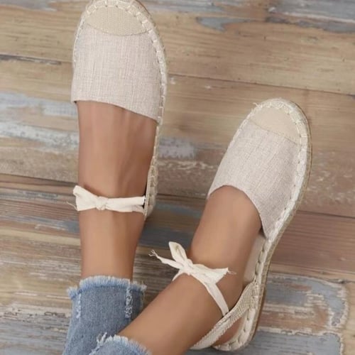 Womens flat discount espadrille sandals
