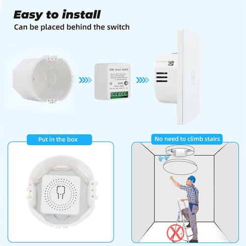 Tuya Mini Wifi Smart Switch Module 16A 2 Way Control Smart Home