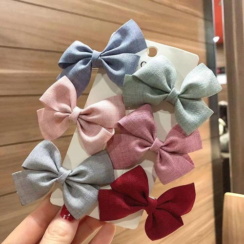 Kids Baby Girl Hair Clips Colorful Bows Children Hairpin Barrettes