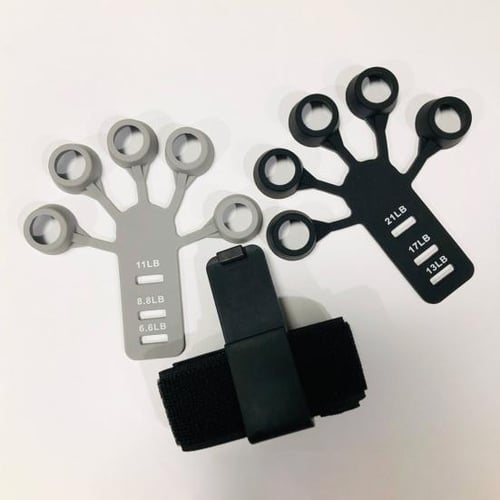1 Set Five Finger Exercise Trainer Silicone Hand Grip Trainer Wrist Strength Finger Muscle Training Rehabilitation Grip Training Equipment buy 1 Set
