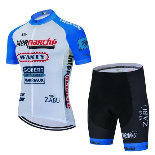 2023 Summer Fluorescent Green Cycling Jersey Set Mens Short Sleeve
