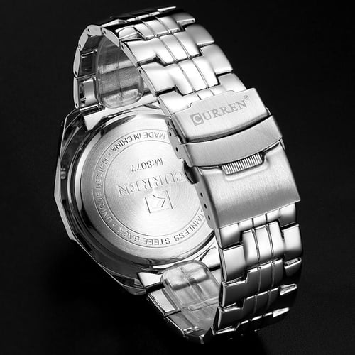 CURREN Full Stainless Steel Band Watches For Men Fashion Army