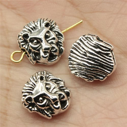 Lion head spacer beads discount