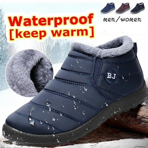 Men s Women s Winter Boots Waterproof Fluff To Keep Warm Large