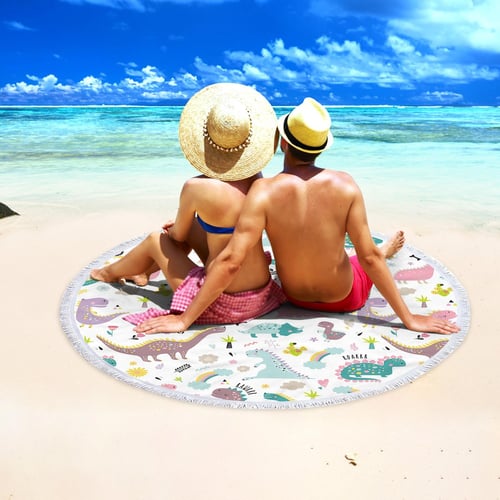 Printed beach blanket top