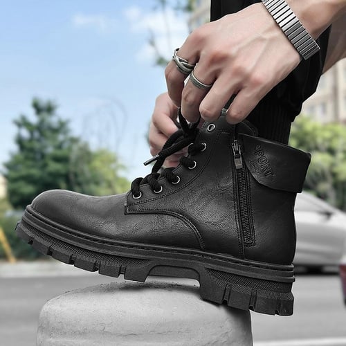 Breathable leather boots on sale