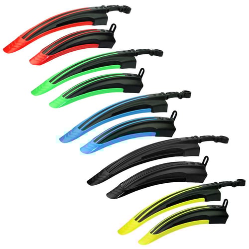 2pcs Adjustable Mountain Bike Mudguard Wings Set Front Rear Wheel MTB