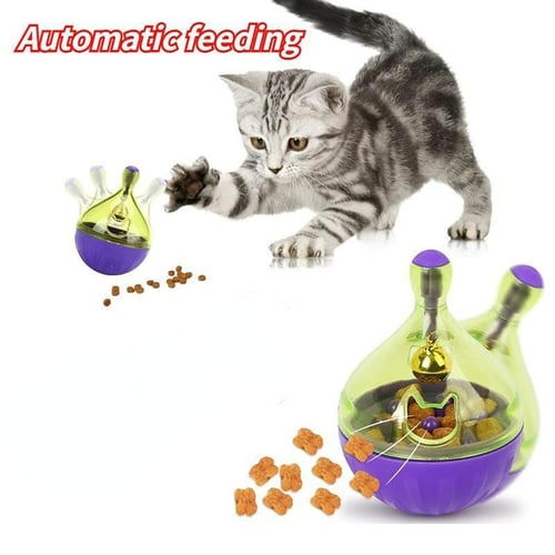 Cat Dog Automatic Food Leaker Ball Interactive Fun Bowl Pet Toys