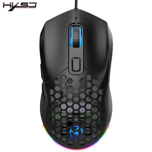 HXSJ X300 RGB Gaming Mouse 7200DPI Mouse Backlit Wired Ergonomic 6