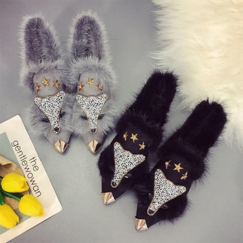 Fox fur shoes new arrivals