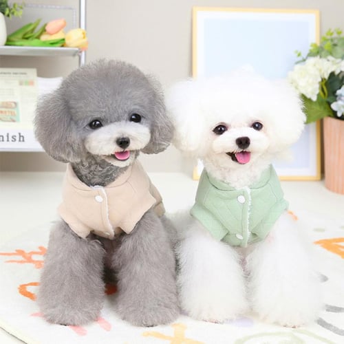 Winter Warm Dog Coat Soft Thick Cotton Dog Jacket for Small Medium