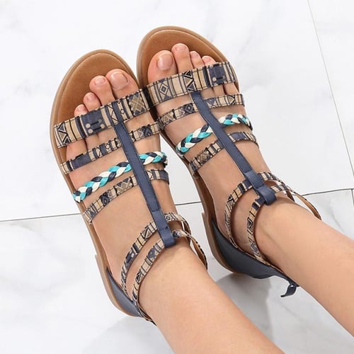 Summer splicing shop flat sandals