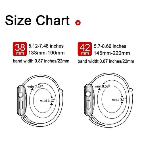 Apple watch series outlet 2 size chart