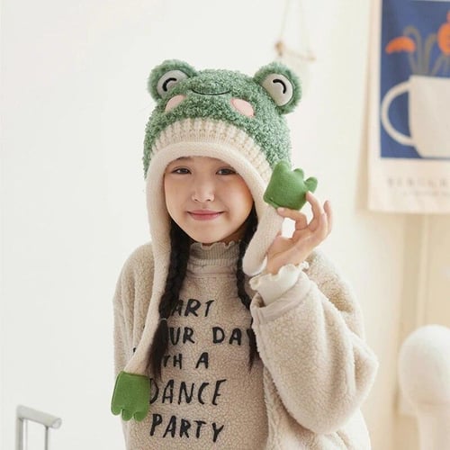 Baby kids earflap hat discount