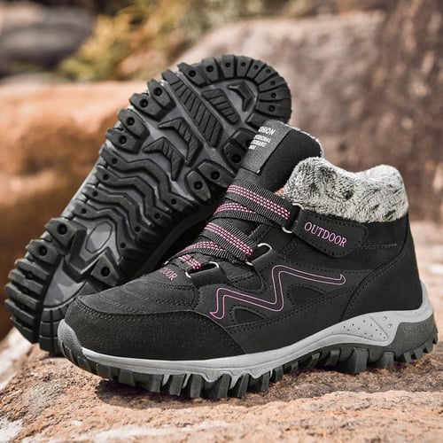 35 42 Winter Female Cotton Shoes Anti ski Boots Thick Bottom
