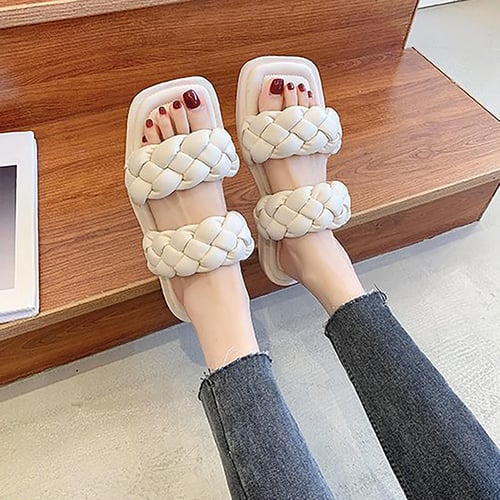 Woven bottom cheap sandals