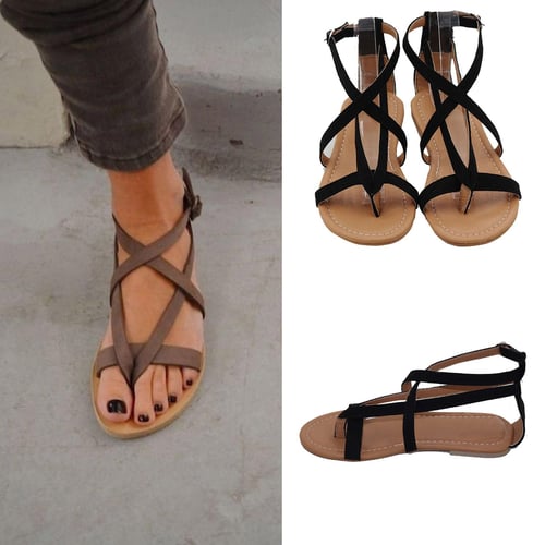 Ladies flat deals espadrille sandals