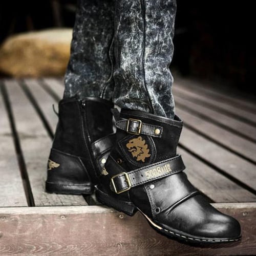 Mens biker boots fashion shop