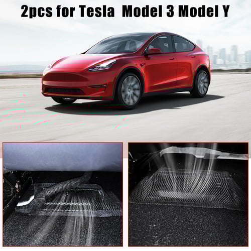 2Pcs Under Seat Air Vent Cover For Tesla Model Y Back Seat Air
