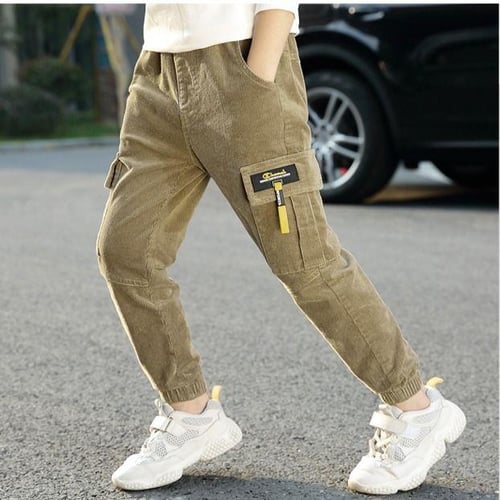Boys Corduroy Pants 3 13 Years Old Kid s Thick Pants Big
