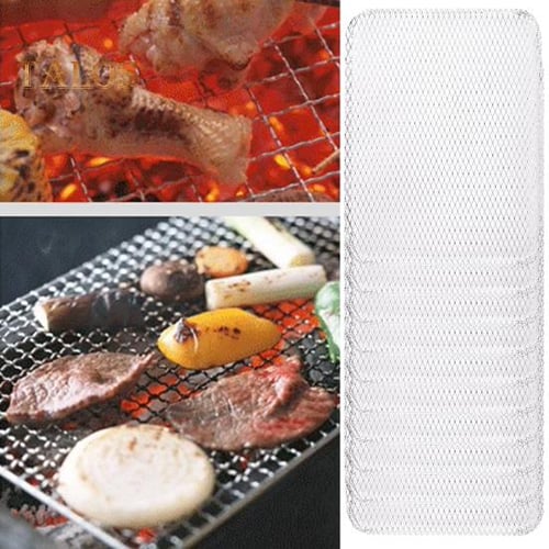 10Pcs Barbecue Mesh Disposable Outdoor Grill Topper Non stick