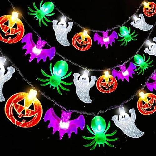 Halloween String Light with Remote Control Waterproof 8 Lighting
