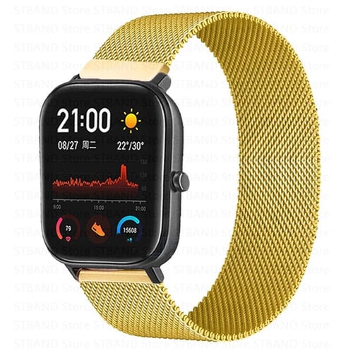 Magnetic loop for Xiaomi Amazfit gts 2 mini Bip Gtr 47mm 42mm GTR2 2e 20mm 22mm Samsung GALAXY S3 S2 watch strap Bracelet correa Amazfit bip strap