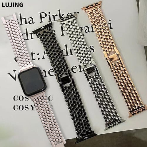 Fish Scale Stainless Steel Strap For Apple Watch Ultra 49mm 40mm