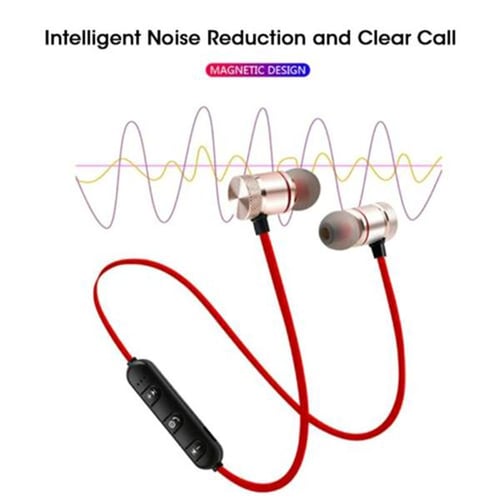 5.0 bluetooth earphone sports neckband magnetic wireless earphones stereo earbuds music metal headphones with mic for all phones sales
