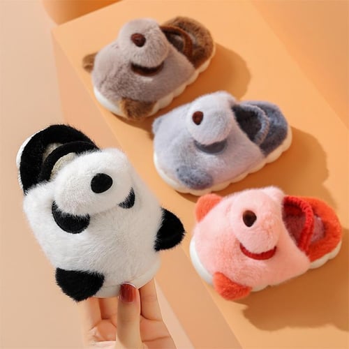 Childrens panda slippers shop